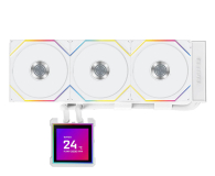 Chłodzenie wodne Lian Li HydroShift II LCD-S 360TL RGB LCD White 3x120mm